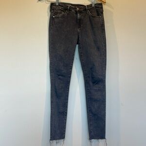 AG women’s the middi mid rise legging  ankle gray jeans 26